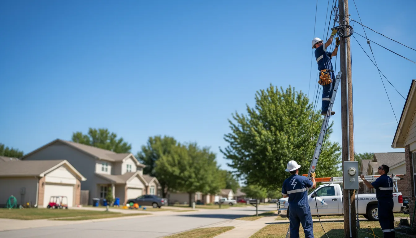Residential electrician providing installation services in Drennen, WV